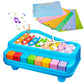 Hougic 8 Tone Xylophone Learning Toys Kids Educational Knock Playing 2 In 1 Colorful Plastic Percussion Piano Toy (Multi Color)