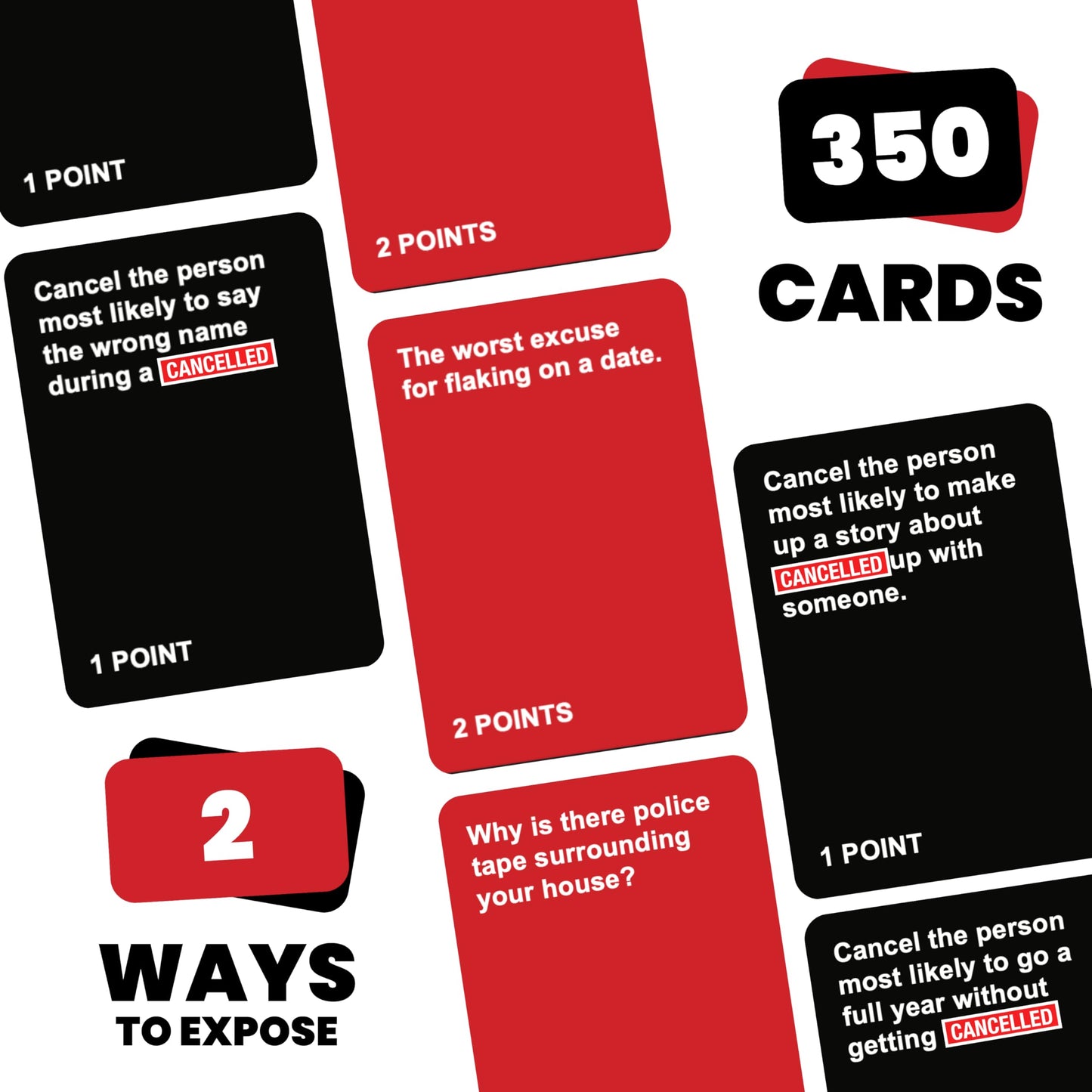 Do or Drink Hilarious Party Games - 350 Cards, Medium Size, Multi Color, Perfect for Game Nights, College, Couples, Bachelorette Parties