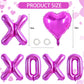 TONIFUL 16 Inch Valentines Day Letter Balloons Banner Foil Valentines Day Decoration Heart Balloons for Valentines Day Wedding