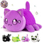Lccoous 61-Pcs ? 11'' Spider Cat Plush+ 60Pcs Cat Stickers -Meow Cat Plush - Meow Cat Stuffed Animal Collection, Birthday Gift F
