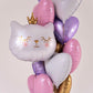 Pink Heart Shaped Balloons Pack Of 12,18 Inch Silver Love Valentine Balloons Purple Heart Romantic Balloons For Valentines Day P