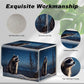 Card Game Storage Box TCG Deck Box MTG Card Box Organizer Trading Card Case Commander Deck Box TCG Card Storage Box Magnetic Closure Creative Pattern Up to 200 Cards  A Cute Raccoon Stars