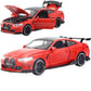 Erbadihago Toy Cars Compatible For Bmw M4(M Performance Parts ) 1/32 Metal Model Car Pull Back Car Toys With Light And Sound Toy