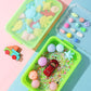 Atmini Sensory Bin Sand Tray With Lid For Toddlers 2 Pcs 15In Portable Sandbox Toy Large Plastic Tray For Kids 3 4 5 6 Fill With