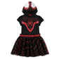 Marvel Miles Morales Spider-Man Girls Hooded Cosplay Tulle Dress For Toddlers