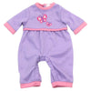 Sophia'S Long Sleeve Embroidered Butterfly One Piece Bodysuit For 15 Inch Dolls, Lavender