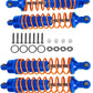 4Pcs Big Bore Front Rear Aluminum Shocks For Big Rock 3S, Typhon 4X4 Rc Truck - Navyblue