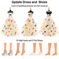 Barwa 41 Pack Doll Clothes And Accessories 15 Sets Doll Clothes 3 Wedding Long Dresses 3 Fashion Dresses 4 Tops Pants 2 Bikini Swimsuits 1 Pool Floaties 15 Shoes 10 Hangers For 11.5 Inch Doll