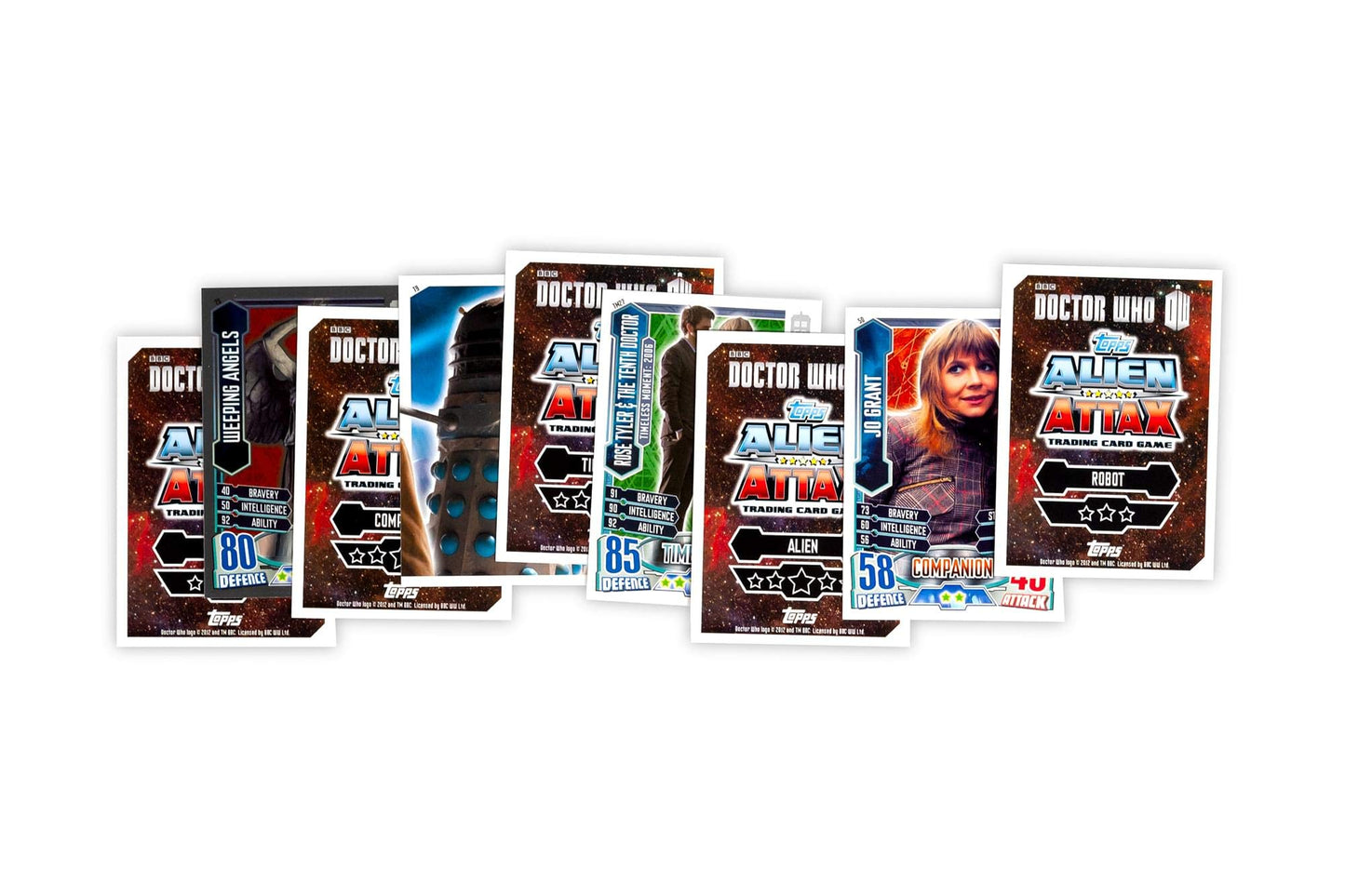 Doctor Who Alien Attax 50Th Anniversary Edition Topps Booster Pack Trading Cards