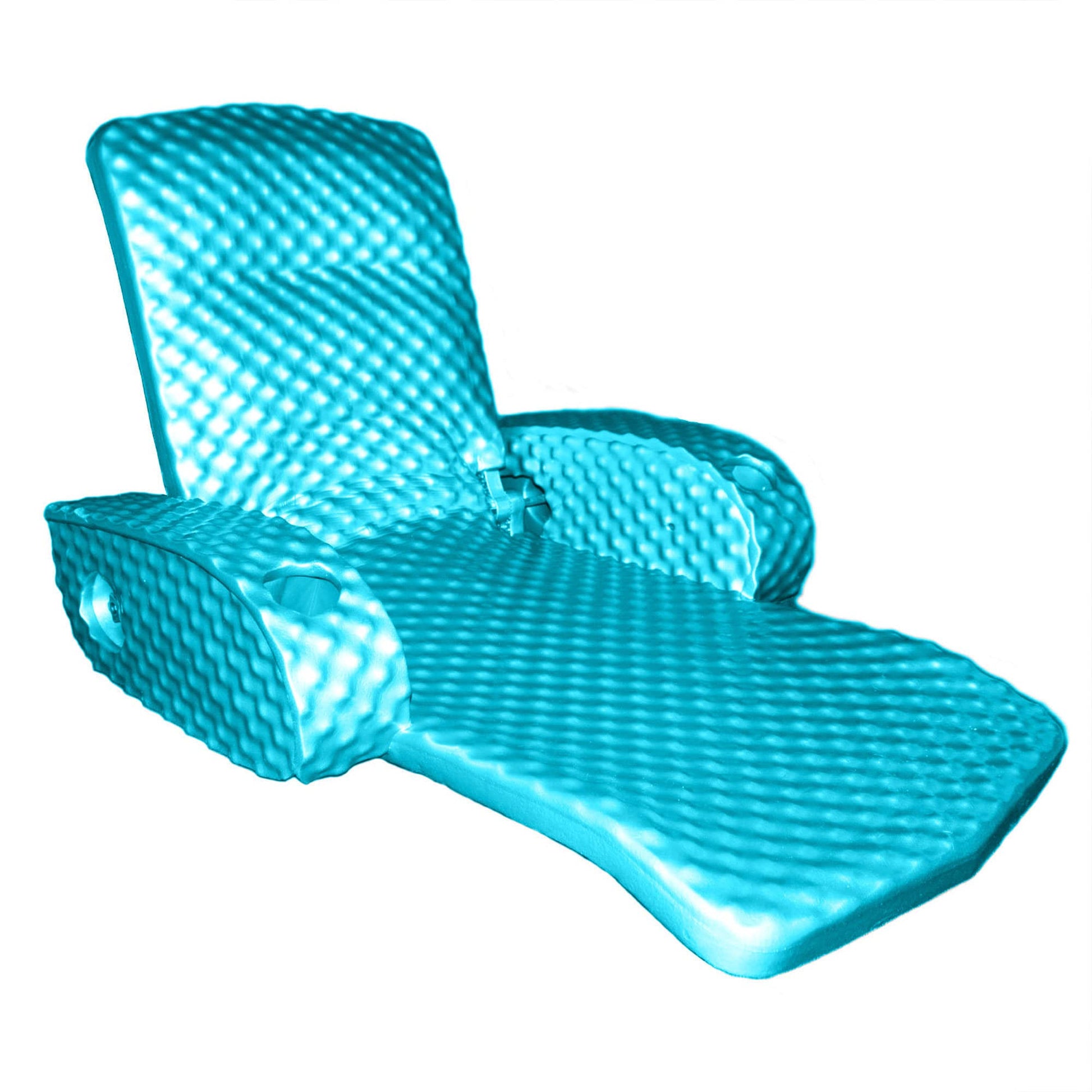 Trc Recreation Super Soft Adjustable Pool Recliner Float Portable Comfortable Chair Lounger With Cup Holders For Swimming Pool Essentials, Teal