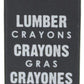 Dixon 52300 Lumber Crayons, 4 1/2 x 1/2, White, Dozen