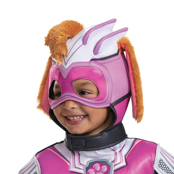 Skye Deluxe Toddler Costume  Official Paw Patrol Halloween Outfit with protective covering and Headpiece for Kids  Size (4-6x)