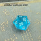Roll Of Fate D20 Dice Set - All Natural 20 Or All Natural 1 - Perfect For D&D Players Seeking Epic Wins Or Failures (Blue)