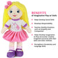 Playtime By Eimmie 14    Soft Baby Doll - Plush Rag Dolls For 2 Year Old Girls & Boys, Toddler & Infants - Washable & Sensory Fa