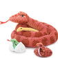 Morismos Giant Snake Stuffed Animal Mommy With Babies, Realistic Stuffed Snakes Plush Toy, 80'' Long Green Boa Constrictor For K