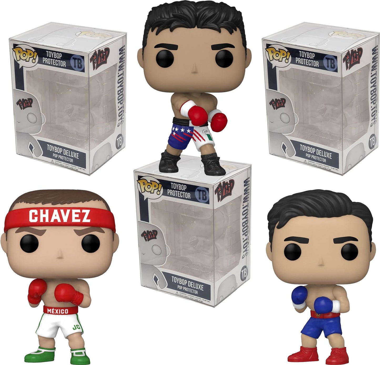 Funko Boxing + Protector: Pop! Sports Vinyl Figure (Bundled With Toybop Box Protector Collector Case) (Set Of 3)