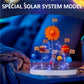 Pllieay Solar System Model Kit, Includes Small Light String, Foam Cylinder, Mixed Sized Foam Balls, Planetary Track Sticker And