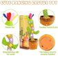 Emoin Dancing Cactus With Flower, Talking Cactus Baby Toy Repeating What You Say Glowing Singing Mimicking Recording Interactive