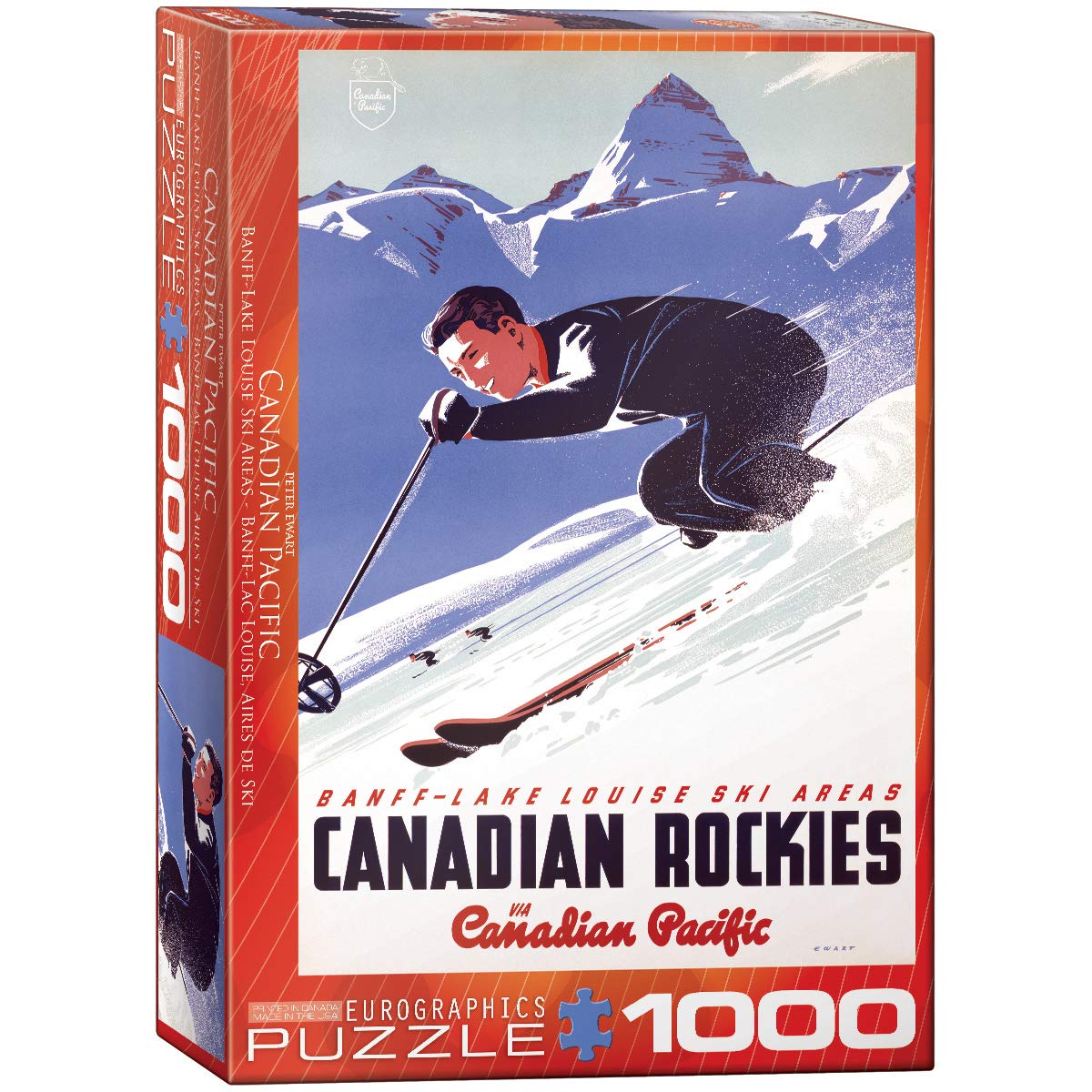 Eurographics Cp Rail Lake Louise Ski Area 1000 Piece Puzzle (6000-0326)