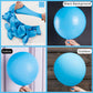 Partywoo Bright Sky Blue Balloons, 100 Pcs Matte Blue Balloons Different Sizes Pack Of 36 Inch 18 Inch 12 Inch 10 Inch 5 Inch Blue Balloons For Balloon Garland Arch As Party Decorations, Blue-Y20
