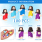 Barydat 100 Pcs Little Jesus Figures Baby Mini Jesus Figurines Bulk to Hide and Seek Tiny Miniature Christ Savior Figurine Toy R