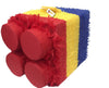 APINATA4U 14 Multicolor Building Block Pinata - Brighten Up Your Celebration with a Red-Top Fun-Filled Experience