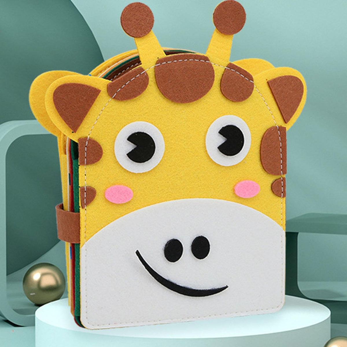 Calandis Giraffe Book Educational Fine Motor Skills Learning Preschool Quiet For Kids | Developmental Baby Toys | Toys For Baby