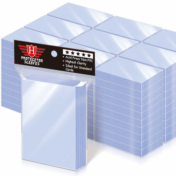 10000 Pcs Card Sleeves For Trading Cards, Soft Penny Card Sleeevs Clear Plastic Card Protectors Fit For Baseball Cards Mtg Sports Cards Standard Cards (100 Pack)