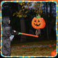 Aoriher Halloween Pumpkin Piata Pull String Pumpkin Piata with Stick and Blindfold Halloween Hanging Decoration Piata Mexican Pi