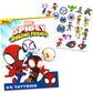 Marvel Spidey and His Amazing Friends Tattoos - 75 Multicolor Temporary Tattoos for Kids Party Favors