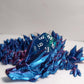 10PCs D20 Polyhedral Dice Set 22mm for DND RPG MTG Dungeons and Dragons Dice (Blue + Cyan)