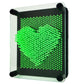 3D Pin Art Sensory Toy Size 5X3.7 Inches Needles Pin Impression Toy Intellectual Fun Rainbow Toys, Green