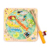 Tender Leaf Toys  Pond Dipping  Wooden Magnetic Fishing Toy for Kids  Length Adjustable Fishing Rod and 8 Pond Animals with N
