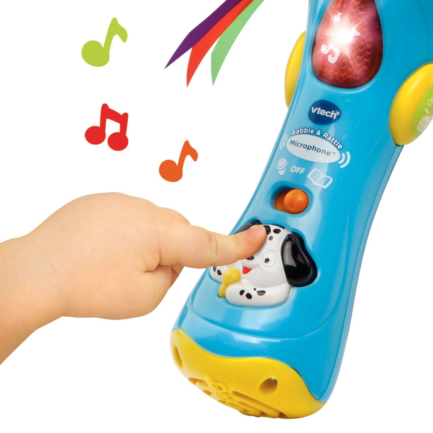 Vtech Baby Babble And Rattle Microphone, Blue