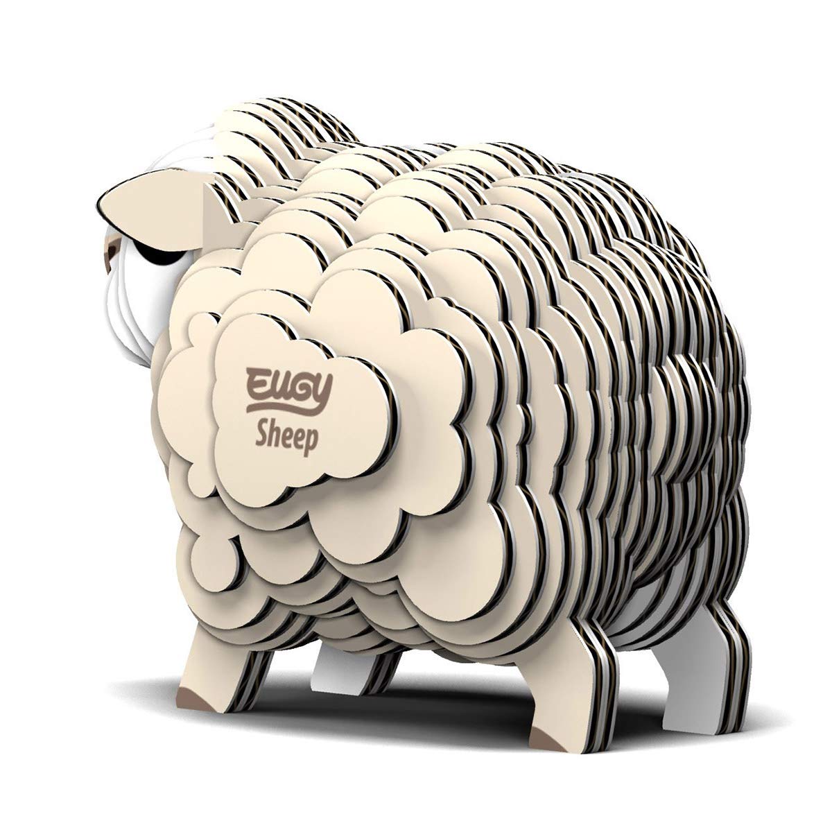 Eugy Sheep 3D Puzzle, 22 Piece Eco-Friendly Educational Toy Puzzles For Boys, Girls & Kids Ages 6+