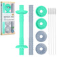 Giftty Teething Tube With Safety Shield - Baby Hollow Teether Sensory Toys & Gum Massager For 3-12 Months Boys Girls, Bpa-Free F