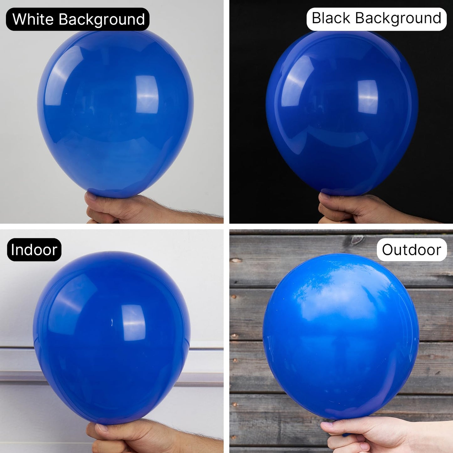Partywoo Persian Blue Balloons, 120 Pcs Dark Blue Balloons Different Sizes Pack Of 18 Inch 12 Inch 10 Inch 5 Inch For Blue Balloon Garland Or Arch As Birthday Decorations, Party Decorations, Blue-Y59