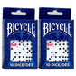 Bicycle Dice 10 Die Package (Pack of 2)