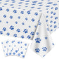 QUERICKY 4 Pack Puppy Paw Print Tablecloths, 51x87 Plastic Disposable Table Cover for Pet Themed Party Decorations for Cat Dog