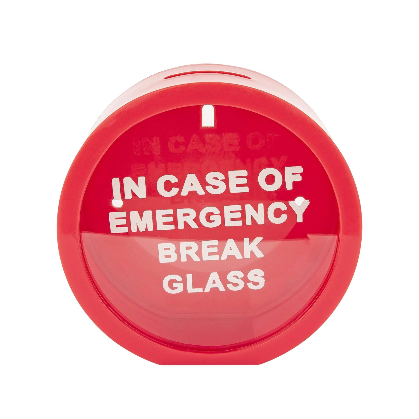 Fairly Odd Novelties Emergency Money Box Savings Bank In Case Of Emergency Break Glass Red, Fon-10111