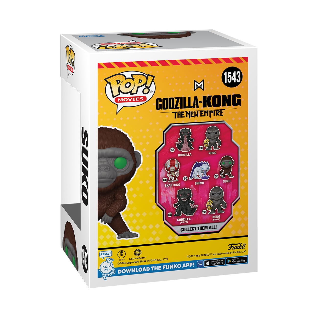 Funko Pop! Movies: Godzilla X Kong: The New Empire - Suko - Godzilla Vs Kong - Collectable Vinyl Figure - Gift Idea - Official Merchandise - For Kids & Adults - Movies Fans
