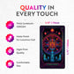 CRAFTERIAN Neon Tarot Cards - 78 Original Cards for Beginners & Experts with Guide Book - Multicolor Fortune Telling & Divination Tools