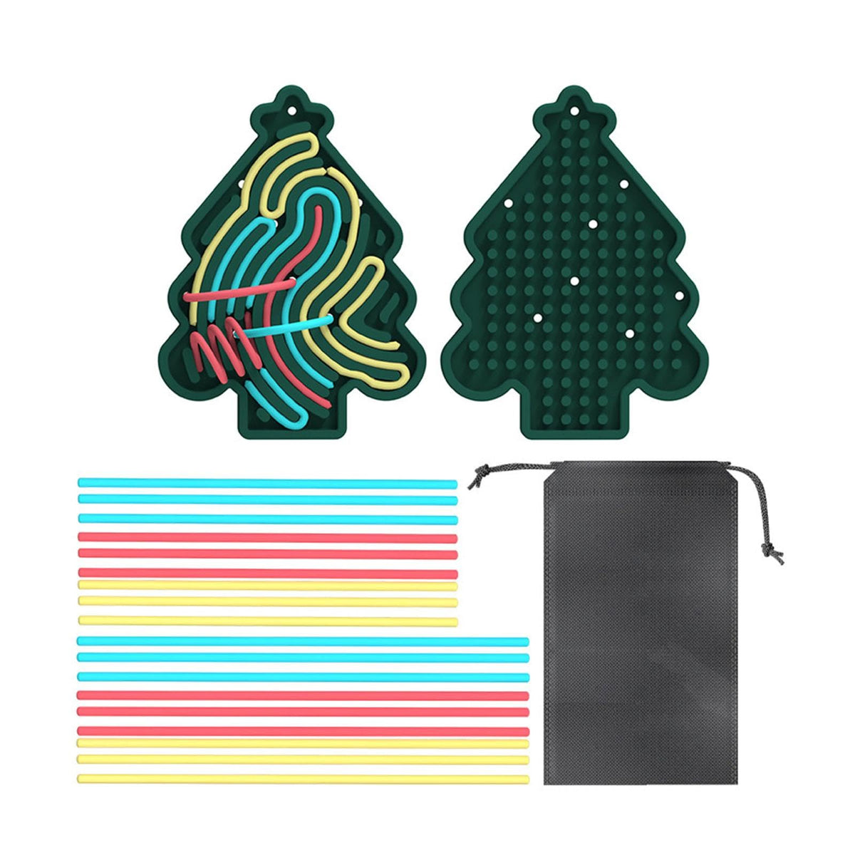 Bnf Silicone Sensory Activity Board Portable For Children Kids Adults Boys Girls Dark Green Baby | Toys For Baby | Developmental