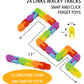 Ganowo 24 Pack Fidget Toy Wacky Tracks Snap And Click Fidgets Sensory Toys Party Favors ,Classroom Reward,School,Valentines Gifts For Adults ,Kids,Teens ,Students