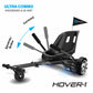 Hover-1 Ultra Electric Hoverboard Go Kart Combo - 7MPH, Black, Adjustable Frame, Easy Install, Model HY-ULT-CMB
