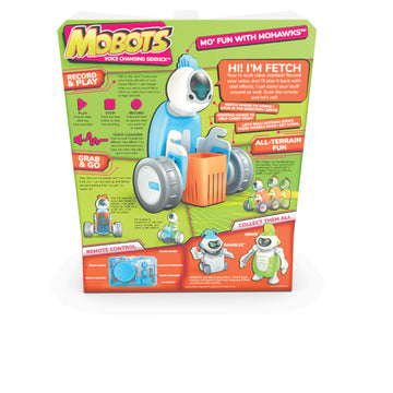 Hexbug Mobots Fetch - Remote Control Record And Talking Robot Kit With Motor Lights And Sound - Smart Interactive Educational Toys For Kids - Ages 3+ - Batteries Included (Colors And Styles May Vary)