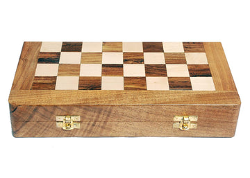 Skywalk 14 Foldable Wooden Chess Board Only- Without Chess Pieces.