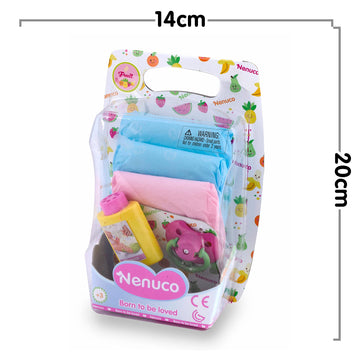 Nenuco - Coloured Diapers - Accessories For Dolls (Famosa 700009027), Assorted Color/Model