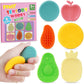 Fidget Toys Sensory Stone For Kids: 6Pcs Fruit Silicone Textured Worry Stones For Autism Kids - Stress Toys For Students Anxiety Relief - Small Prizes- Gifts Christmas Stocking Stuffers For Kids