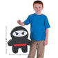 Fun Express Karate Ninja Pinata - 16"x17" Multi-colored Paper Decoration for Birthday Parties